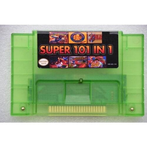 16 Bit 46 Pin Game Card Save version 101 in 1 Game Cartridge S-N-E-S For USA Version( NTSC) Game Player 24 Games Can Save