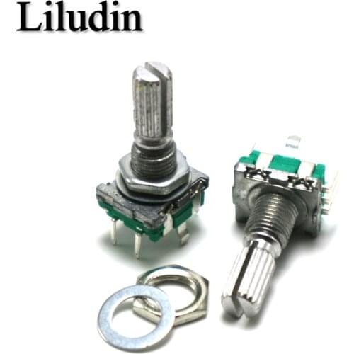 5PCS 20mm Plum handle rotary encoder coding switch / EC11 / digital potentiometer with switch 5Pin