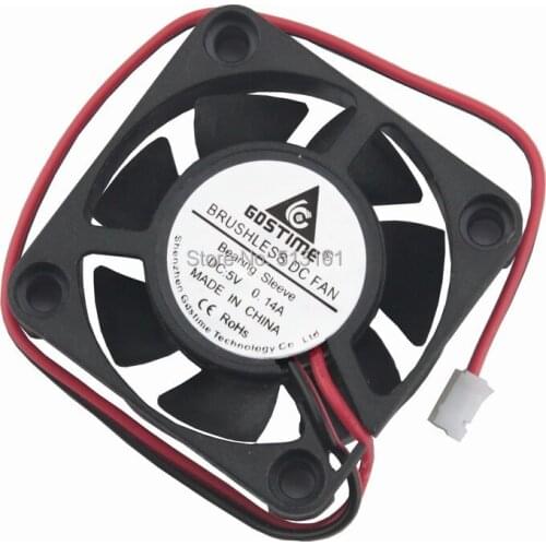 5PCS/Lot Gdstime 5V 2pin DC Cooler 4010 40mm 40x40x10mm 4CM Cooling Fan