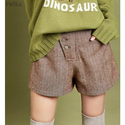 Женские шерстяные шорты Artka China At AliExpress