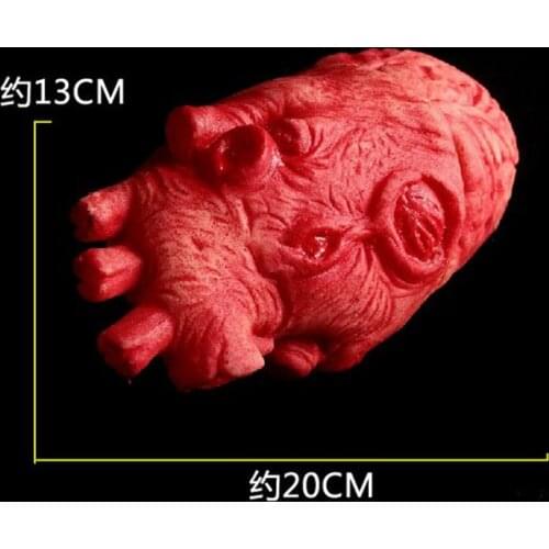 Large Lifesize Human Heart Body Parts Scary Bloody Heart Halloween Prop Party Decoration Bloody Fake Lifesize Heart 5ZHH028B