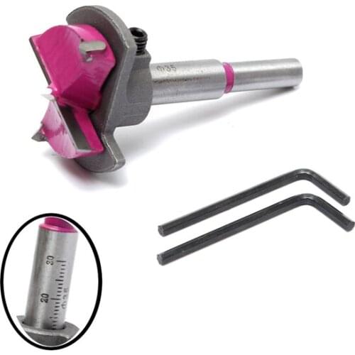 Rushed Herramientas Mini Drill 2 Sets/lot _ 35mm Drill Bits Professional Woodworking Hole Saw Wood Cutter Tool Hardware