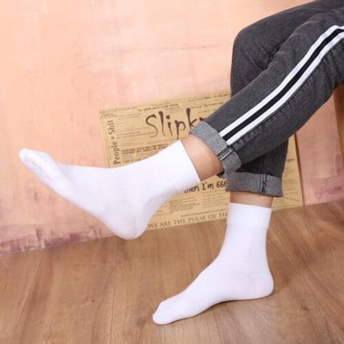 Diabetic Ankle Health Circulatory Cotton Socks Loose Fit Top for Men One Size JL