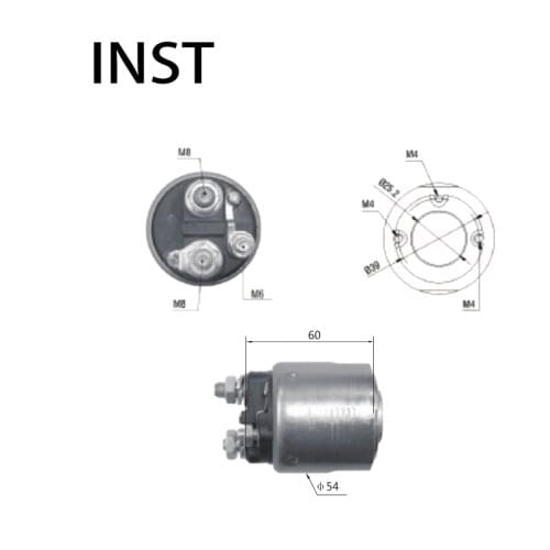 ELECTROMAGNETIC SWTICH SOLENOID FOR 12V 2.5KW BG3A-11391-AA 494813 498 STV1963BA STV1963YJ STV2210BA STV2408YJ SSV1003BA