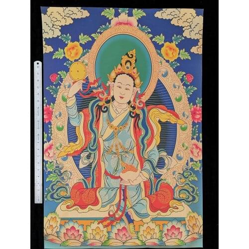 YIZHU CULTUER ART COLLECTION VINTAGE DECORATION SACRED BUDDHIST BUDDHAS THANGKA PAINTINGS