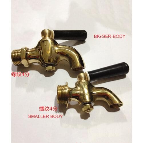 1/2" 3/4" 1" BSP Male Hot Water Tap Antique Brass Handle Faucet For Boiler