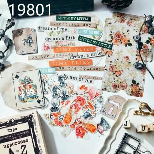 KSCRAFT Junk Journal Labels Paper Die Cuts for Scrapbooking Happy Planner/Card Making/Journaling Project