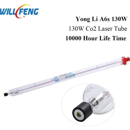 Will Feng 130w 150w Yong Li A6s Co2 Laser Tube Length 1650mm Diameter 80mm For Laser Cutter Machine 10000 Hours Glass Pipe