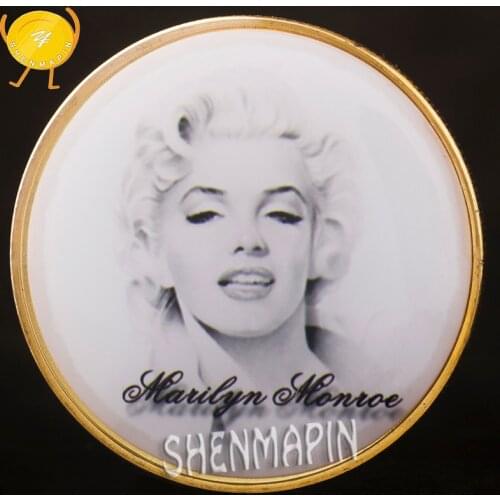 Marilyn Monroe Commemorative Coin Sexy Marilyn Monroes Smile Coins Collectibles American Art Gold Coins Gift