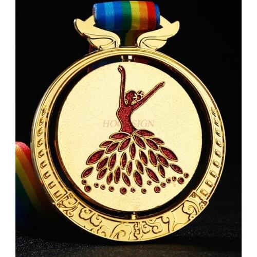 Dance Competition Metal Medal Yoga Latin Dance Dance Ballet Dance Competition Award Medal 2021
