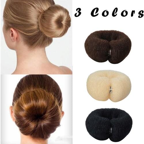 Fashion Hair Bun Maker Donut Magic Foam Sponge Easy Big Ring Hair Styling Tools Hairstyle Hair Accessories For Girls Women