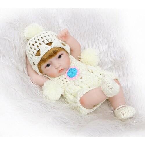 NPKCOLLECTION Mini Full Silicone baby Reborn Baby Boy Dolls Soft Body Doll Realistic Toys Bath Playmate Newborn Juguetes