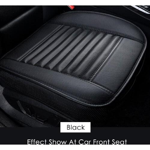 PU Leather Car Seat Covers 5D Front Back Cushion Bamboo Charcoal 1pc Auto Seat Cushion Automobiles Non-slip Cover Seat Protector