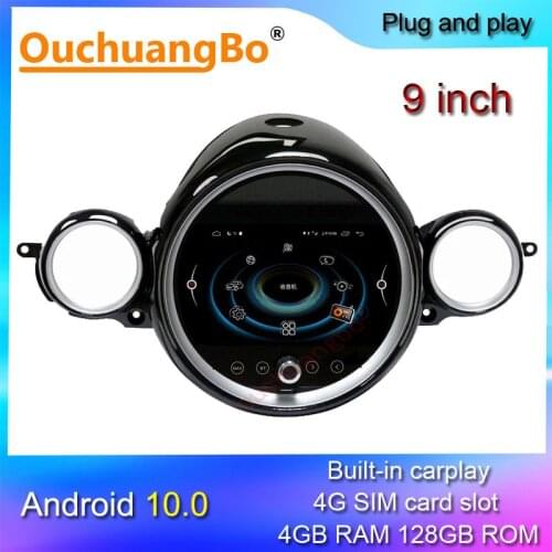 Ouchuangbo Android 10 car radio multimedia for 9 inch mini clubman R55 R56 R57 R58 R59 R60 R61 stereo gps 8 core 4GB+128GB