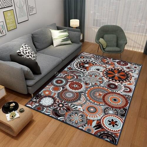 Persian Style Large Area Rug High Quality Abstract Flower Art Carpets For Living Room Bedroom Anti-Slip Floor Mat Kitchen Tapete