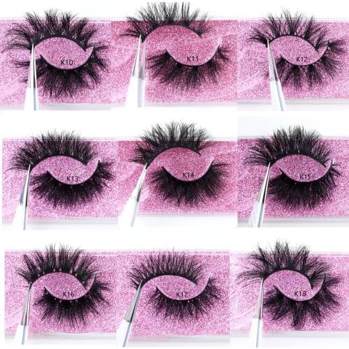 TDANCE 1Pair 3D Mink Eyelashes Cruelty Free Lashes Fluffy Full Strip Thick Long Lashes Makeup Dramatic False Eyelash Faux Cils