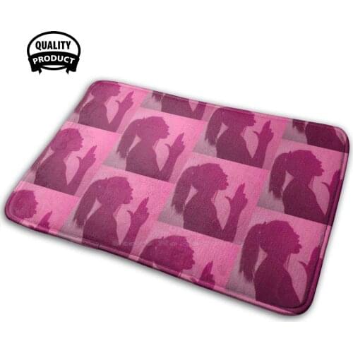 Pink Y2K 2000’S Aesthetic Silhouette 3D Household Goods Mat Rug Carpet Cushion Pink Aesthetic Y2K 90 80 2000 Alt Eboy Egirl