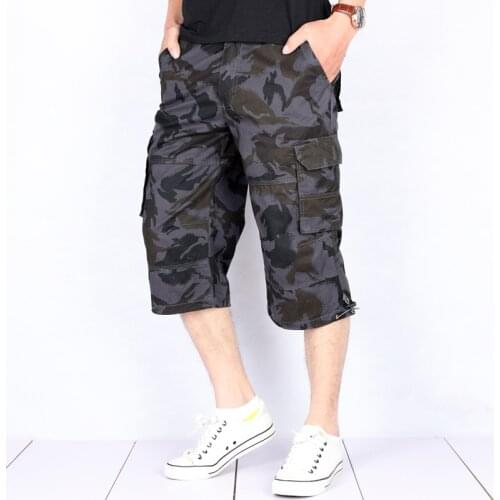 Summer New Large Size Mens Shorts Fashion Street Brand Camouflage Men Tooling Shorts Daily Leisure 100% Cotton Mens Shorts