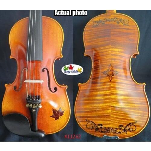 Strad style SONG Brand 5 strings violin 4/4,inlaid back/top ,huge sound #11262