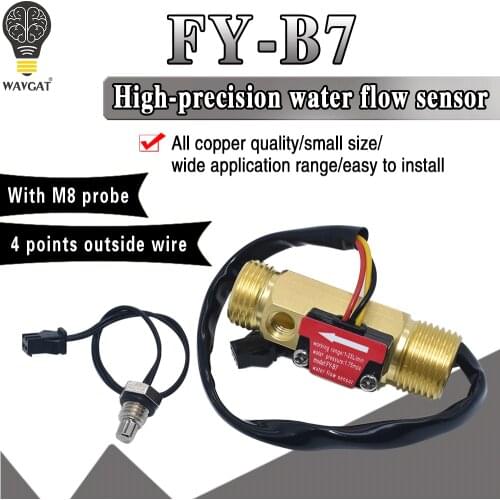 High precision water flow Hall sensor switching Brass water meter industrial turbine flowmeter suitable for water heaters