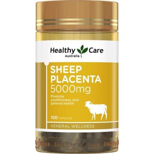 Healthy Care Sheep Placenta Supplement Capsules Protein Amino Acids General well-being Improve vitality Promote Women Health