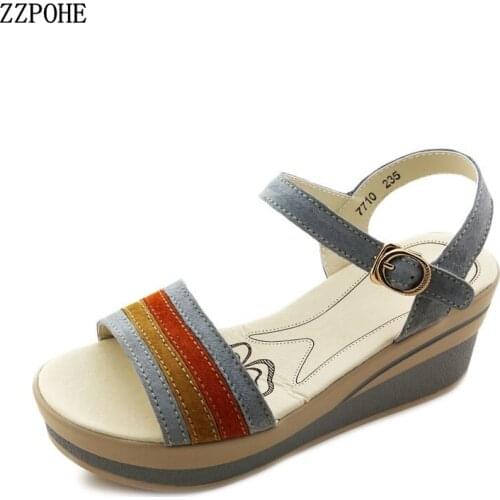 Womens Sandals Fashion high Heel Platform Open Toes Women Sandals Summer Shoes Female Casual Shoes