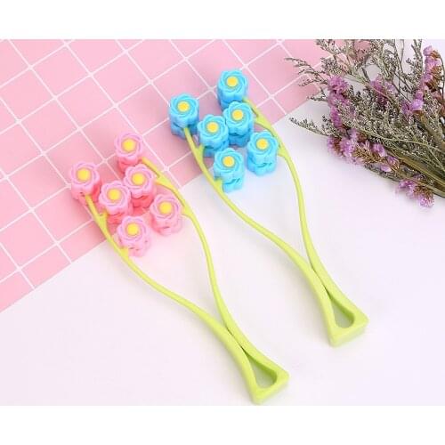 1PC Portable Facial Massager Roller Anti Wrinkle Face-Lift Slimming Flower Shape Home Use Face Relaxation Beauty Face Lift Tools