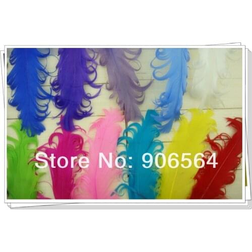 100Pcs/Lot 13 Color Selected 15-20Cm Curled Goose Feather Good as DIY Hair Accessories Baby Hairband made Millinery headpieces