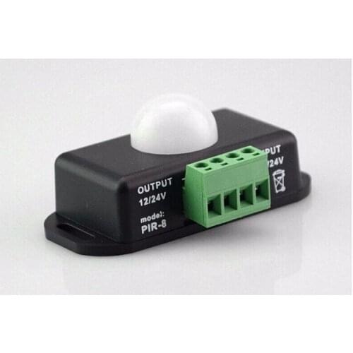 2PCS Human body induction switch DC12-24V Led PIR Sensor Switch Controller Lighting Sensor for 3528 5050 SMD Led Strip