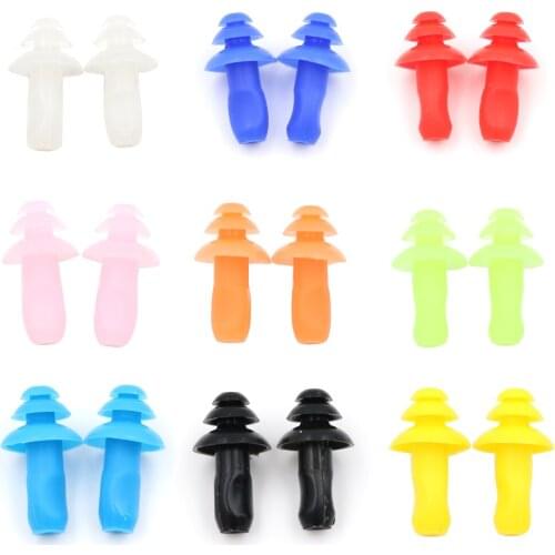 20PCS Silicone Anti-Noise Ear Plug Sound Insulation Ear Protection Earplugs Sleeping Plugs Waterproof Swim Earplugs Soft