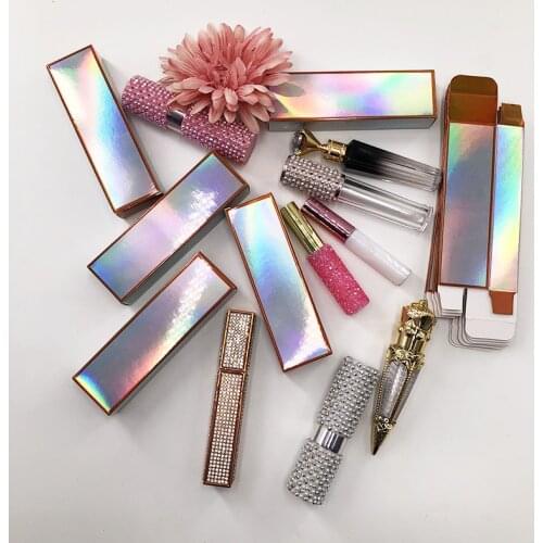 2021 Hot Sale Custom Packaging Box With Logo For Mascara Lipstick And Lip Gloss Glue Box For Girl