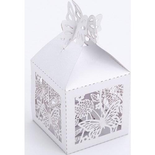50pcs/lot Pearl Paper Gift Boxes Wedding Favour Candy Box Packaging Box Wedding & Engagement Supplies