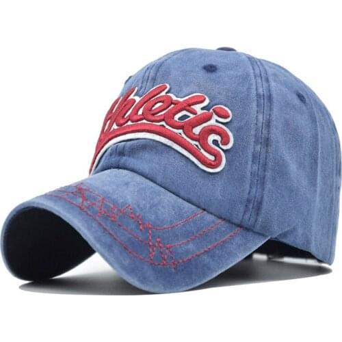 New Brand Hot Sale Men Washed Baseball Caps Retro Letter Women Sun Shade Hats Girls Classical Base Ball Cap Adjustable Snapback