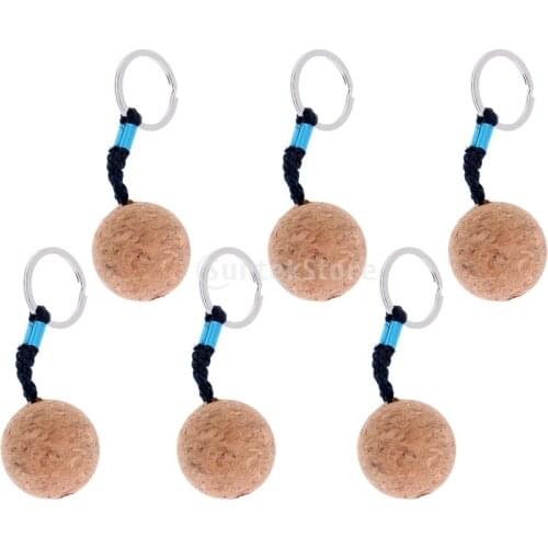 MagiDeal Lightweight 3.5cm Floating Cork Keyring Tool for Water Buoyant Key Ring Marine Sailing Boat Float Replacement Accessary