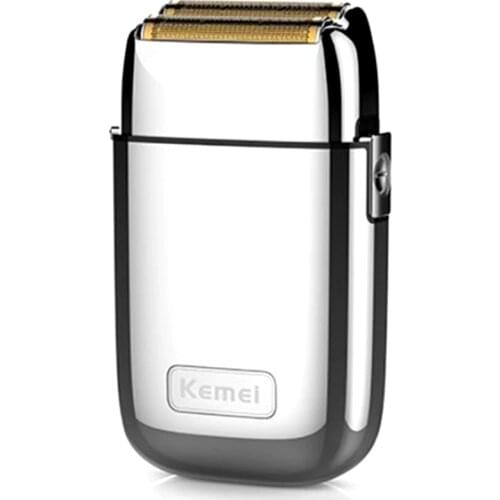 Kemei Electric Shaver for Men Twin Blade Waterproof Reciprocating Cordless Razor USB Rechargeable Shaving Machine Barber Trimmer