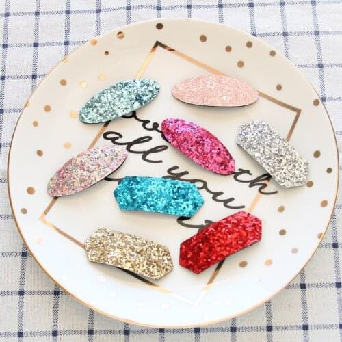 Hot Sequined Kids Hair Clip Glitter Handmade BB Hair Clips Multi-Color Sweet Sequins Barrette Toddel Hair Accessories