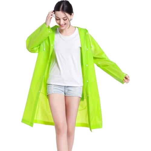 Non Disposable Adult Raincoat EVA Light Fashionable Poncho