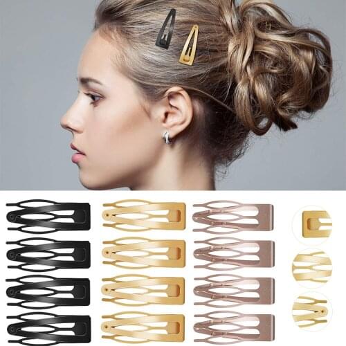 Wholesale 10Pcs Metal Hairpins Hair Clips Snap Double-grip Barrettes Side clip Hair Styling Tools Headdress for Women Girls
