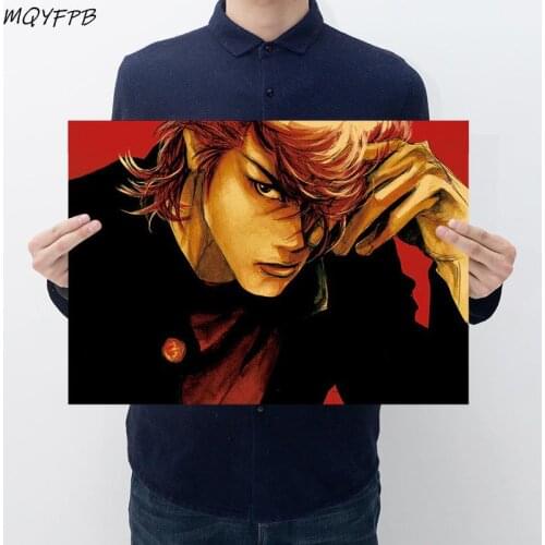 Animation SLAM DUNK Kraft Paper Poster Home Room Bedroom Wall Decoration Painting Core 71x23cm