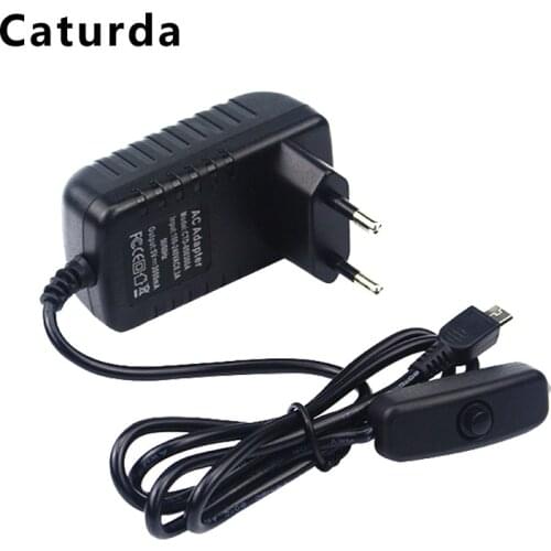 Raspberry Pi 3 Model B+ Power Adapter 5V 3A Micro USB Port Power Supply with Switch EU/UK/AU/US Plug Power Raspberry Pi 3B+/3B