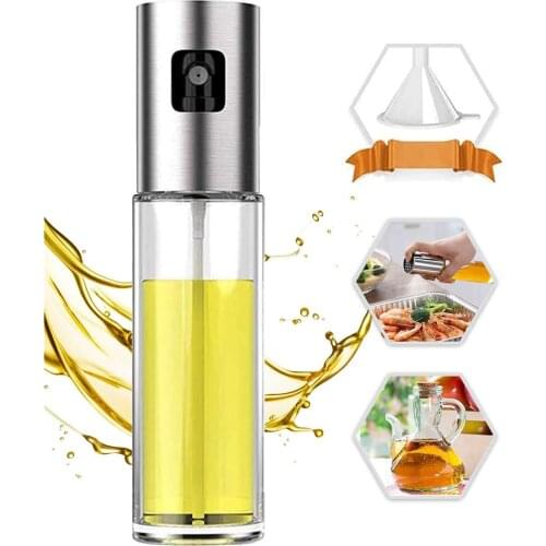 100ml Oil Sprayer For Cooking Kitchen Oil Spray Bottle Versatile Glass For Cooking Baking Roasting Grilling Kitchen Oil Sprayer