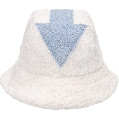 Fisherman hat harajuku Women Faux Fur Warm hats Outdoor Solid Autumn New Cap Casual Plush Soft Panama Bob Hip Hop Cap Sunscreen