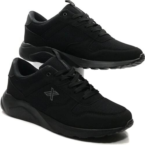 MALE TO MALE. BLACK SPORTS SHOES. BREATHABLE. LIGHT BASE. SOFT INTERIOR LINING. HIKE, RUN, TRAVEL. NEW SEASON. LUXURY. 42 43 44 NUMBERS