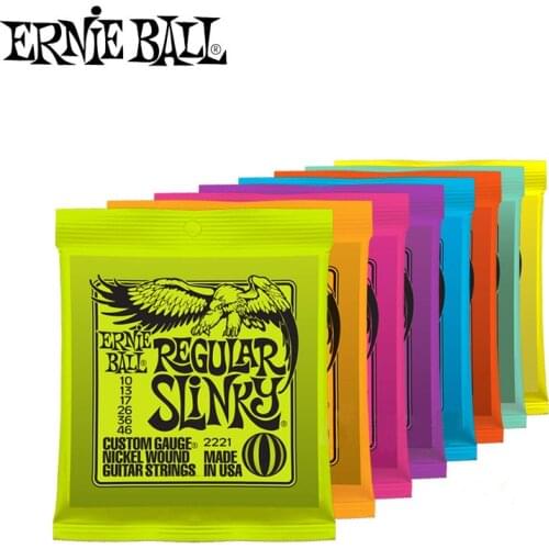Ernie Ball Electric Guitar Strings Play Real Heavy Metal Rock 2215 2220 2221 2222 2223 2225 2626 2627 Musical Instrument Parts