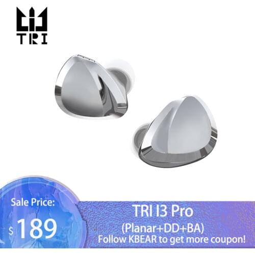 TRI i3 pro HiFi 10mm Planar Magnetic+1DD+1BA Unit Driver I3 Pro In Ear Earphone 2PIN0.78MM Music 5N OFC Cable Update IEM TRI I3