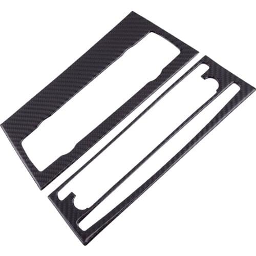 Carbon Fiber Texture Black AC CD Control Panel Moulding Trim fit for BMW 3 Series E90 E92 E93 2005 2006 2007 2008 2009 2010 2012