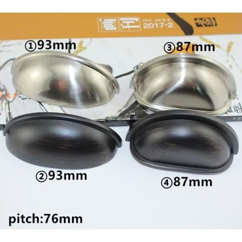 Vintage High Quality Alloy Kitchen Drawer Cabinet Door Handle Furniture Knobs Hardware Cupboard Antique Shell Pull Handles,1PC