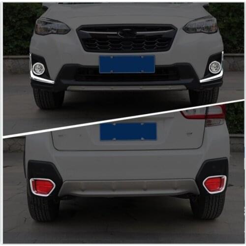 For Subaru XV 2018-2020 high quality ABS chrome rear fog lamp frame front fog lamp frame fog lamp decorative bright frame