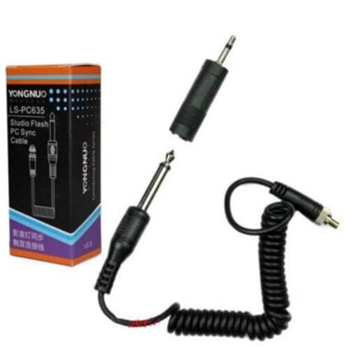 Yongnuo LS-PC635 Connector /Sync PC 6.35 Cable Line For Yongnuo RF603 YN622C YN622N Studio Flash Light Strobes PC-635