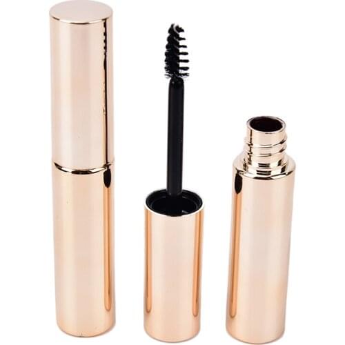 1Pc 8ml Gold Empty Mascara Tube Eyelash Cream Vial/Liquid Bottle/Container With Stopper